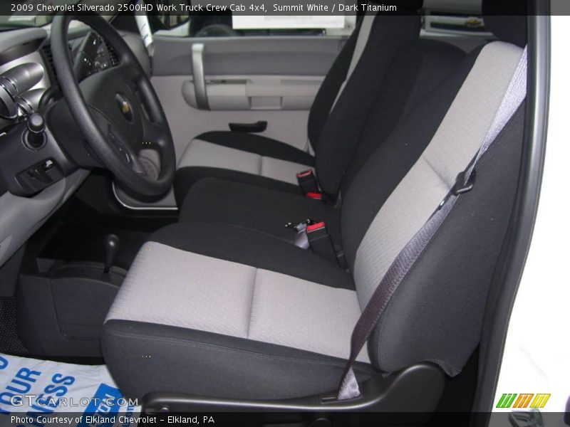 Summit White / Dark Titanium 2009 Chevrolet Silverado 2500HD Work Truck Crew Cab 4x4