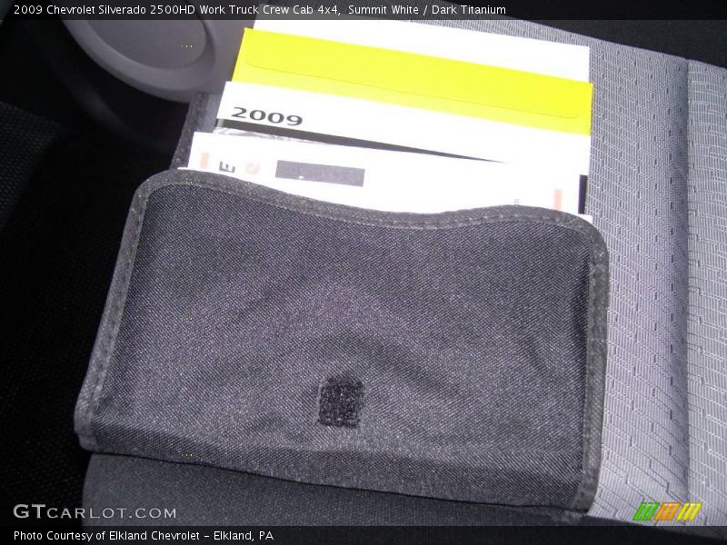 Summit White / Dark Titanium 2009 Chevrolet Silverado 2500HD Work Truck Crew Cab 4x4