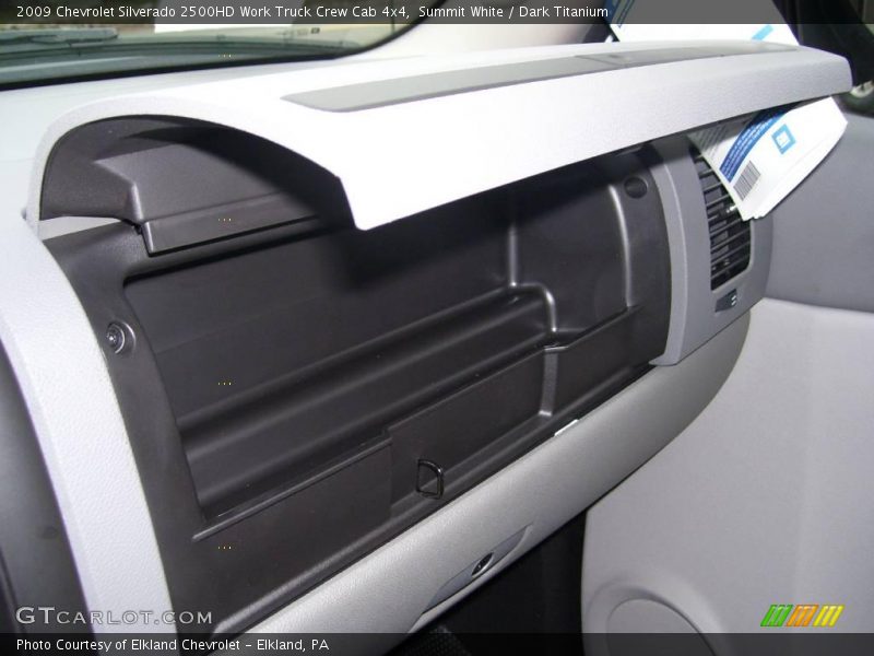 Summit White / Dark Titanium 2009 Chevrolet Silverado 2500HD Work Truck Crew Cab 4x4