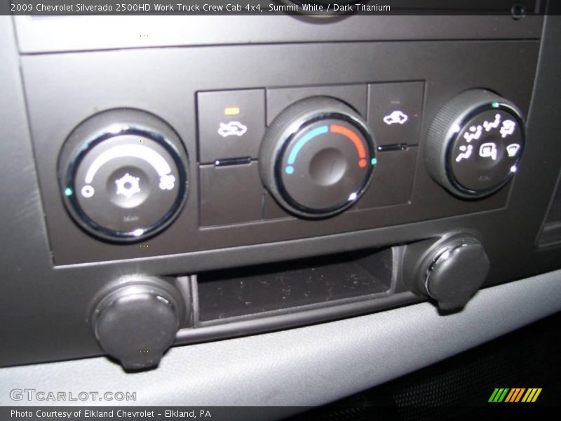 Summit White / Dark Titanium 2009 Chevrolet Silverado 2500HD Work Truck Crew Cab 4x4