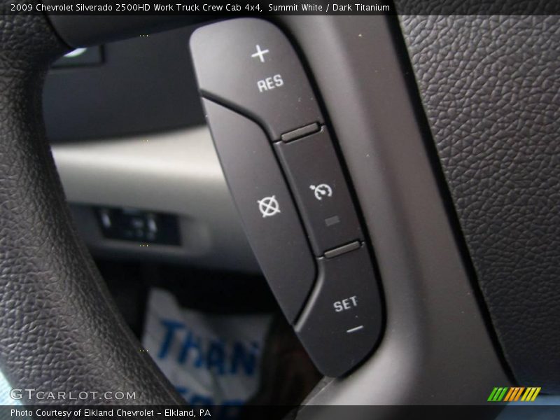 Summit White / Dark Titanium 2009 Chevrolet Silverado 2500HD Work Truck Crew Cab 4x4