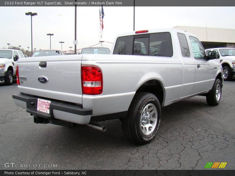 Silver Metallic / Medium Dark Flint 2010 Ford Ranger XLT SuperCab
