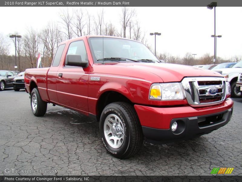 Redfire Metallic / Medium Dark Flint 2010 Ford Ranger XLT SuperCab