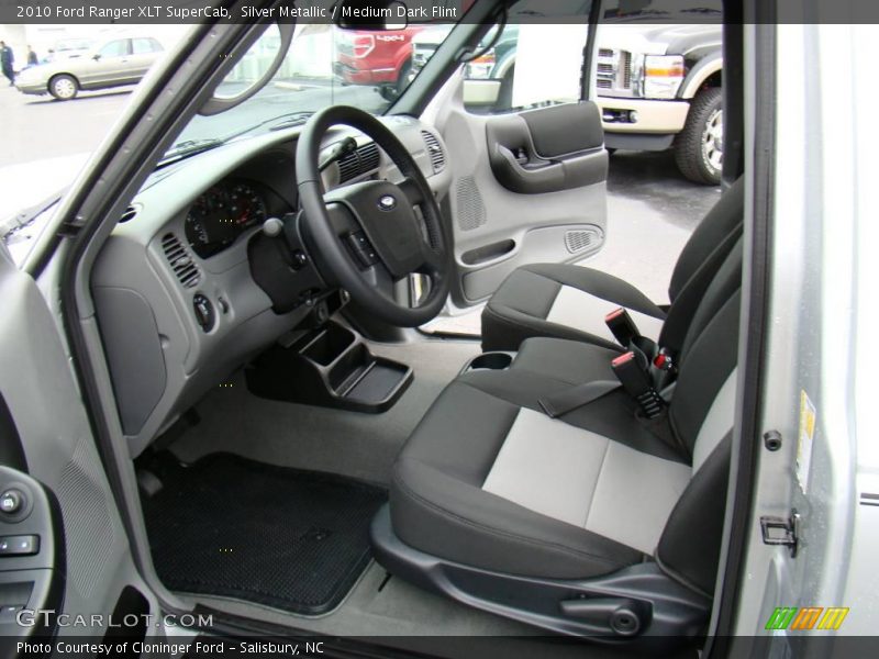 Silver Metallic / Medium Dark Flint 2010 Ford Ranger XLT SuperCab