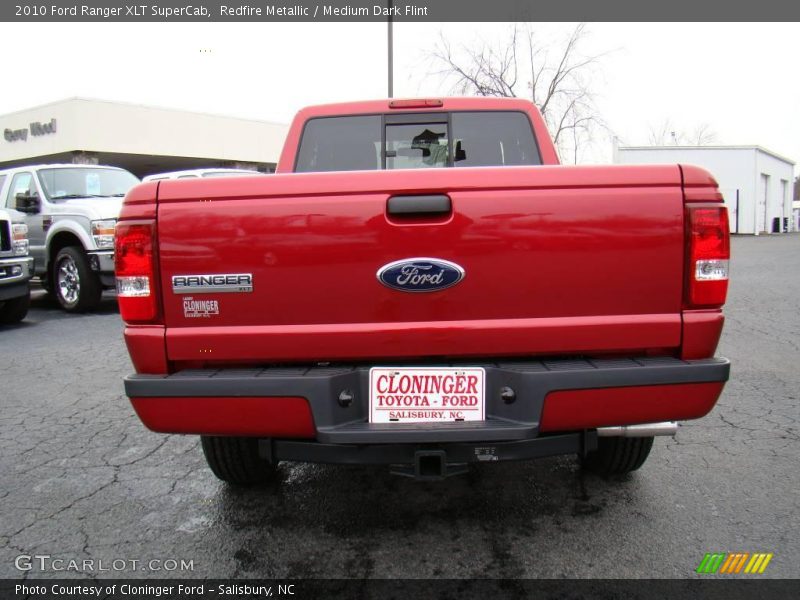 Redfire Metallic / Medium Dark Flint 2010 Ford Ranger XLT SuperCab