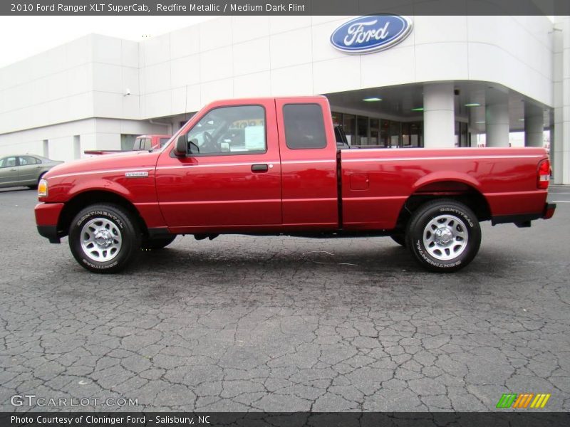 Redfire Metallic / Medium Dark Flint 2010 Ford Ranger XLT SuperCab