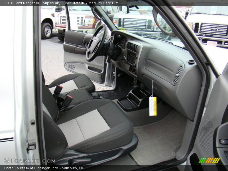 Silver Metallic / Medium Dark Flint 2010 Ford Ranger XLT SuperCab