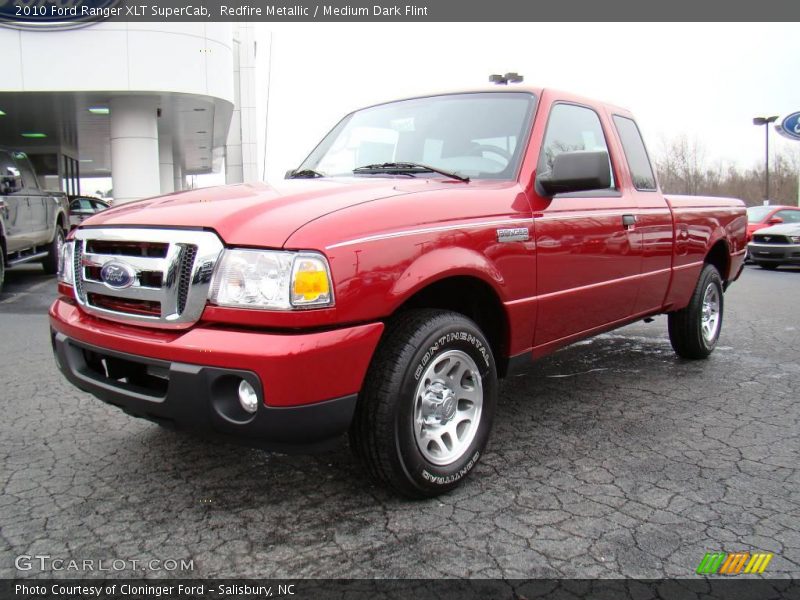 Redfire Metallic / Medium Dark Flint 2010 Ford Ranger XLT SuperCab