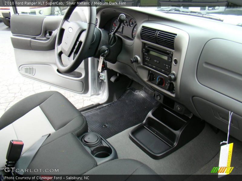 Silver Metallic / Medium Dark Flint 2010 Ford Ranger XLT SuperCab