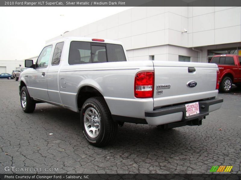 Silver Metallic / Medium Dark Flint 2010 Ford Ranger XLT SuperCab