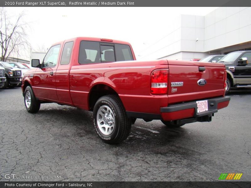 Redfire Metallic / Medium Dark Flint 2010 Ford Ranger XLT SuperCab