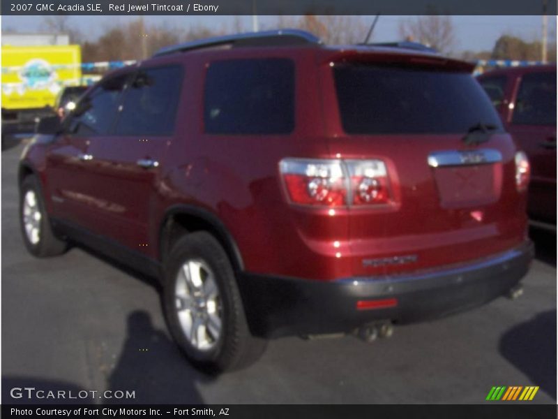 Red Jewel Tintcoat / Ebony 2007 GMC Acadia SLE