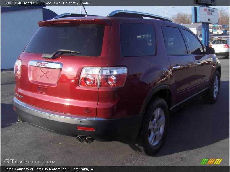 Red Jewel Tintcoat / Ebony 2007 GMC Acadia SLE