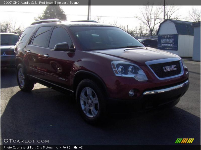Red Jewel Tintcoat / Ebony 2007 GMC Acadia SLE