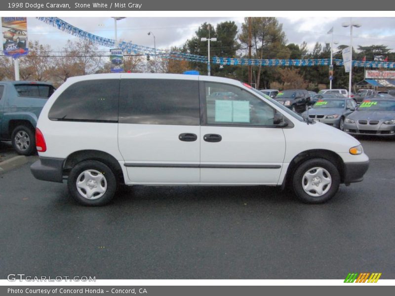 Stone White / Mist Gray 1998 Dodge Caravan