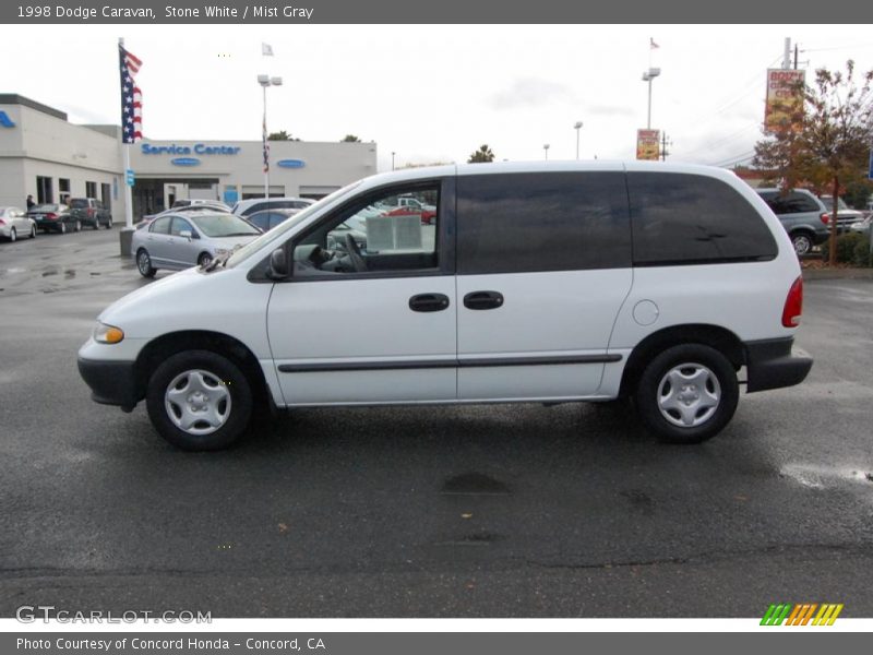 Stone White / Mist Gray 1998 Dodge Caravan