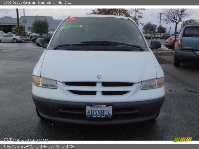 Stone White / Mist Gray 1998 Dodge Caravan