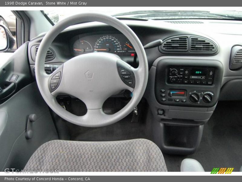 Stone White / Mist Gray 1998 Dodge Caravan