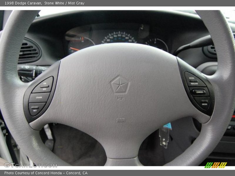 Stone White / Mist Gray 1998 Dodge Caravan