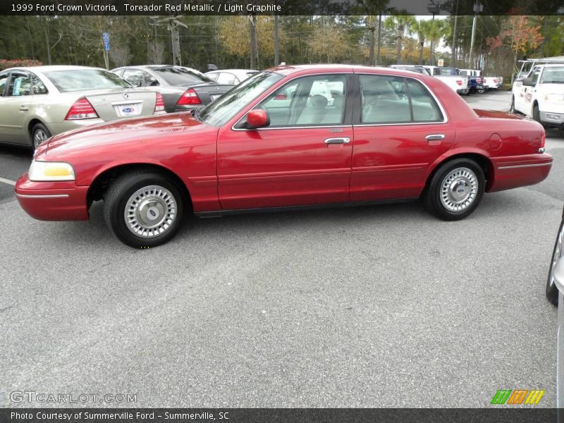 Toreador Red Metallic / Light Graphite 1999 Ford Crown Victoria