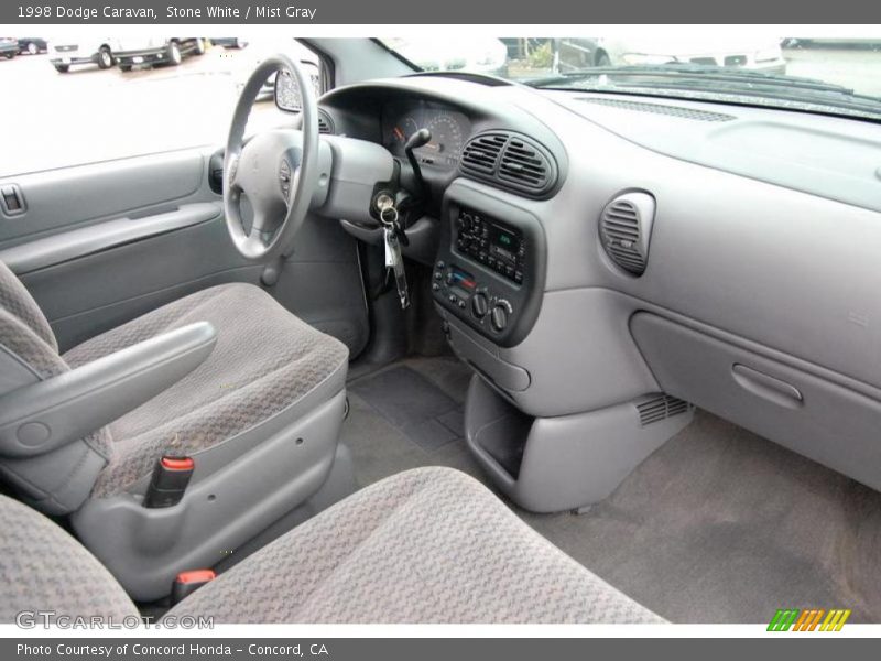 Stone White / Mist Gray 1998 Dodge Caravan