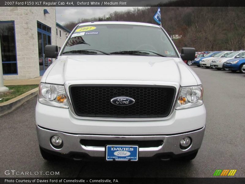 Oxford White / Medium Flint 2007 Ford F150 XLT Regular Cab 4x4