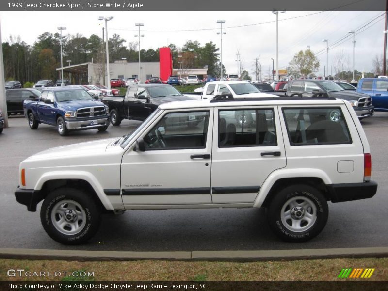 Stone White / Agate 1999 Jeep Cherokee Sport