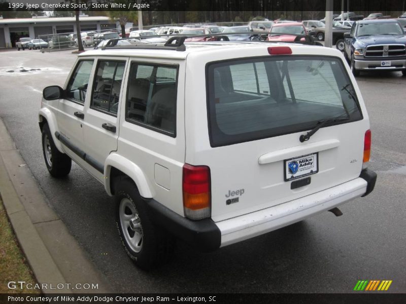 Stone White / Agate 1999 Jeep Cherokee Sport