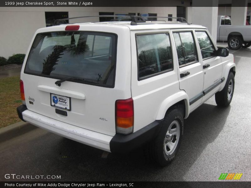 Stone White / Agate 1999 Jeep Cherokee Sport