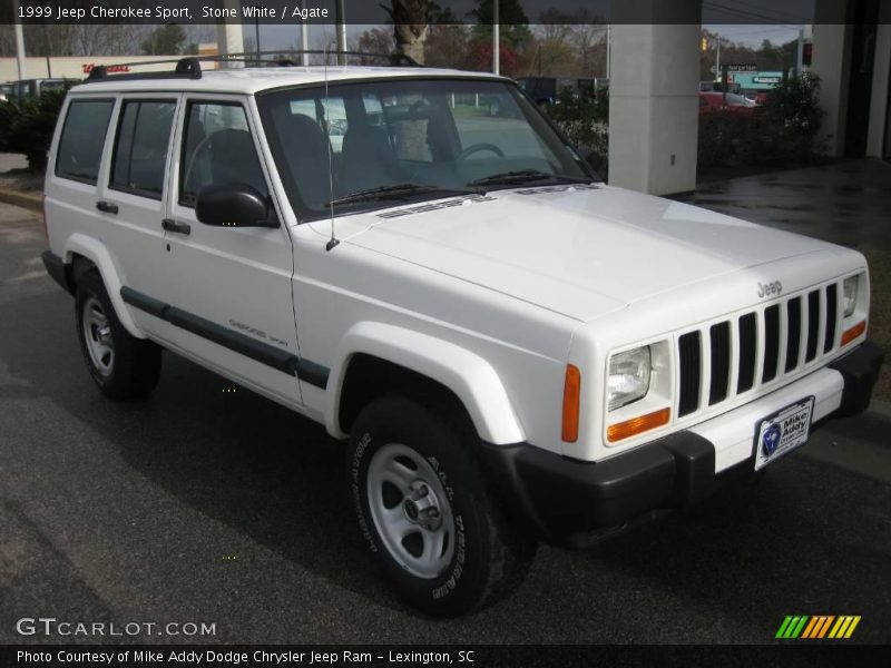 Stone White / Agate 1999 Jeep Cherokee Sport