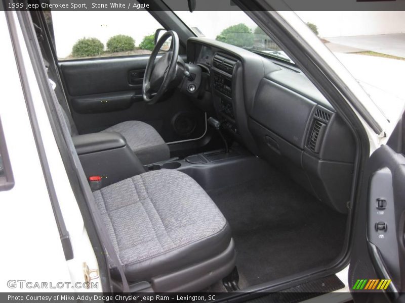 Stone White / Agate 1999 Jeep Cherokee Sport