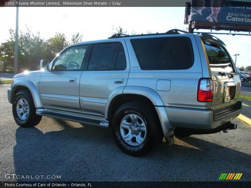 Millennium Silver Metallic / Gray 2002 Toyota 4Runner Limited