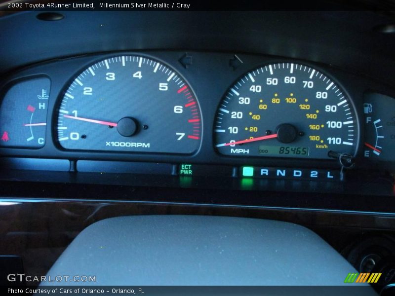 Millennium Silver Metallic / Gray 2002 Toyota 4Runner Limited