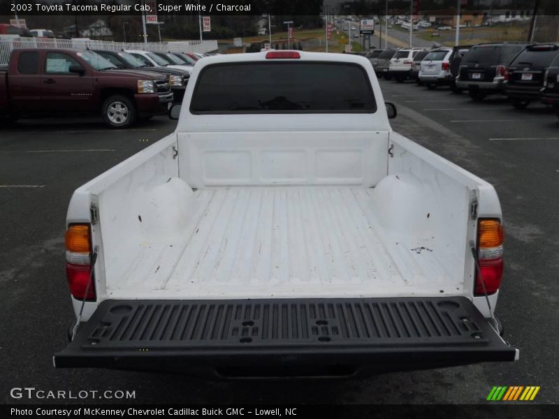 Super White / Charcoal 2003 Toyota Tacoma Regular Cab