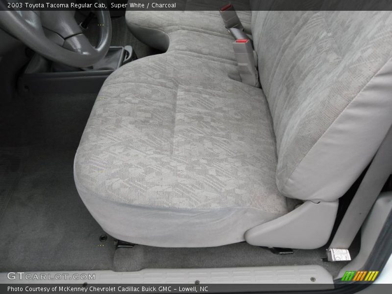 Super White / Charcoal 2003 Toyota Tacoma Regular Cab