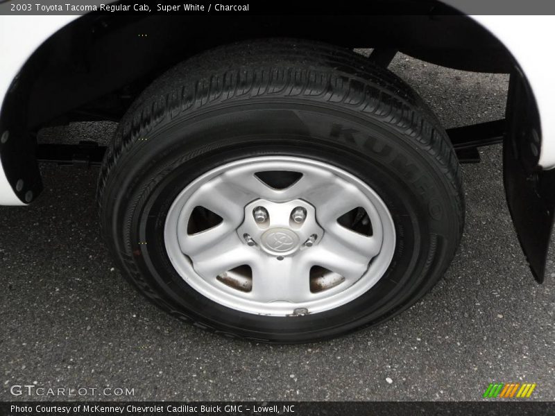 Super White / Charcoal 2003 Toyota Tacoma Regular Cab