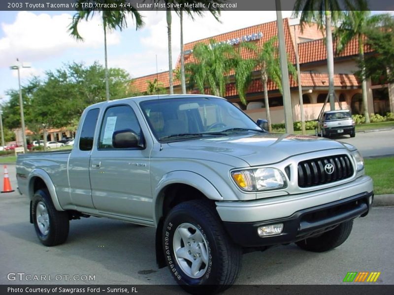 Lunar Mist Silver Metallic / Charcoal 2003 Toyota Tacoma V6 TRD Xtracab 4x4