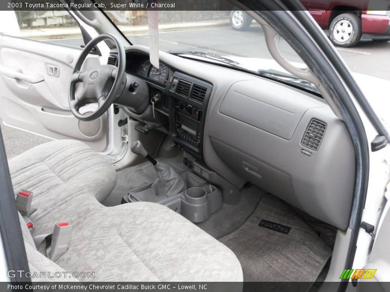 Super White / Charcoal 2003 Toyota Tacoma Regular Cab