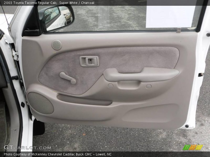 Super White / Charcoal 2003 Toyota Tacoma Regular Cab