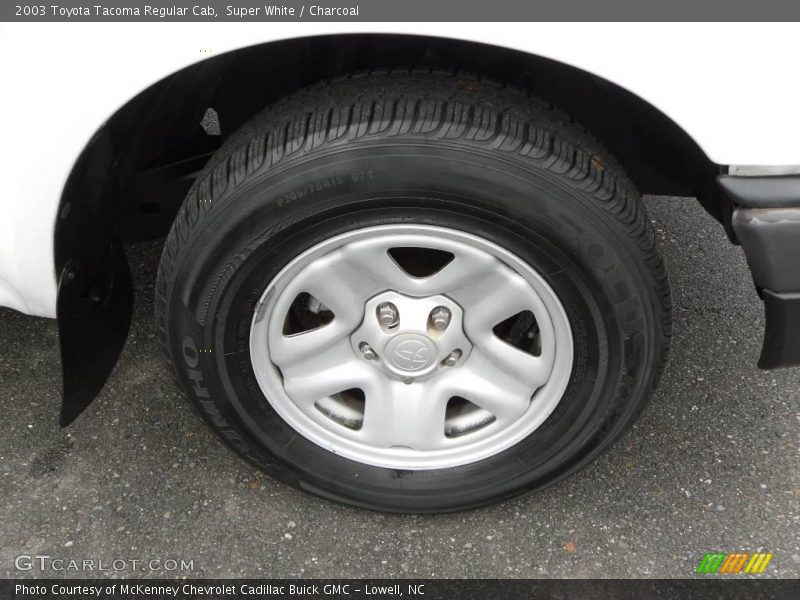 Super White / Charcoal 2003 Toyota Tacoma Regular Cab