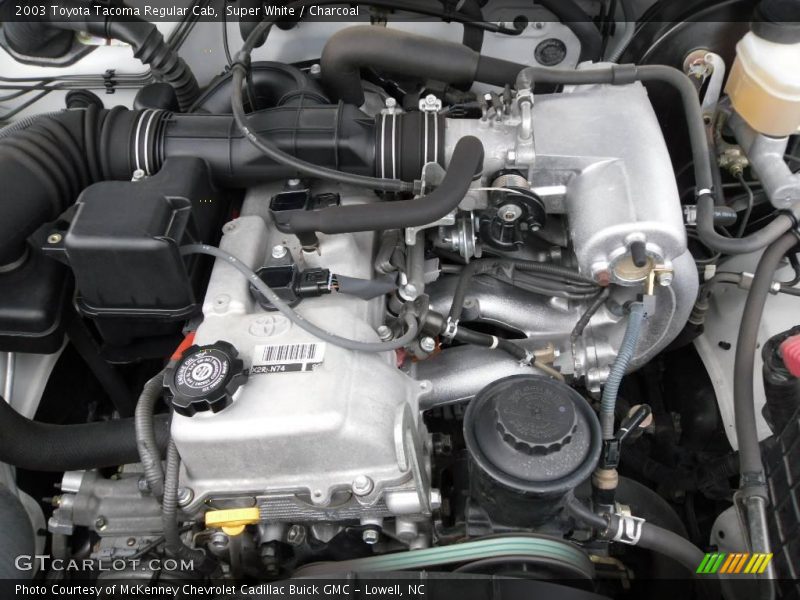 Super White / Charcoal 2003 Toyota Tacoma Regular Cab