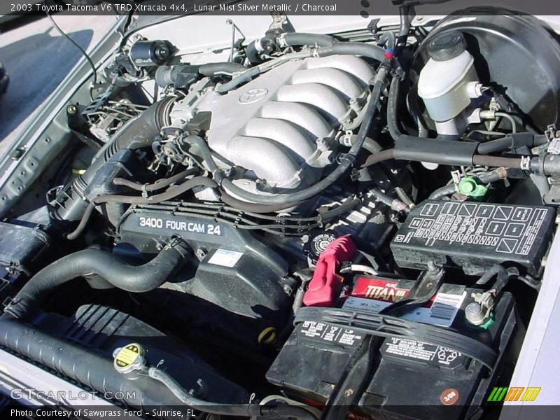 Lunar Mist Silver Metallic / Charcoal 2003 Toyota Tacoma V6 TRD Xtracab 4x4
