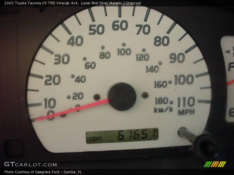 Lunar Mist Silver Metallic / Charcoal 2003 Toyota Tacoma V6 TRD Xtracab 4x4