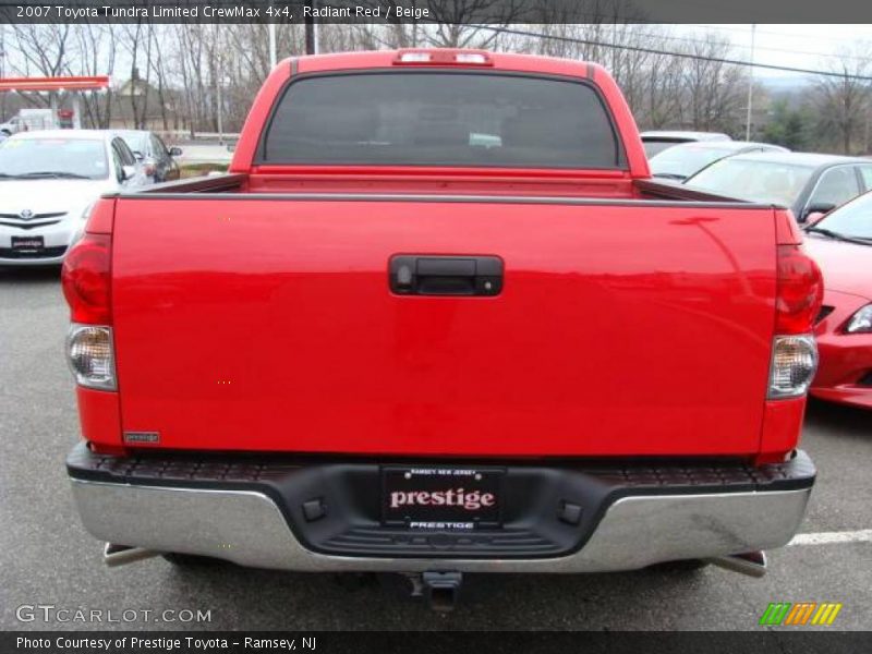 Radiant Red / Beige 2007 Toyota Tundra Limited CrewMax 4x4