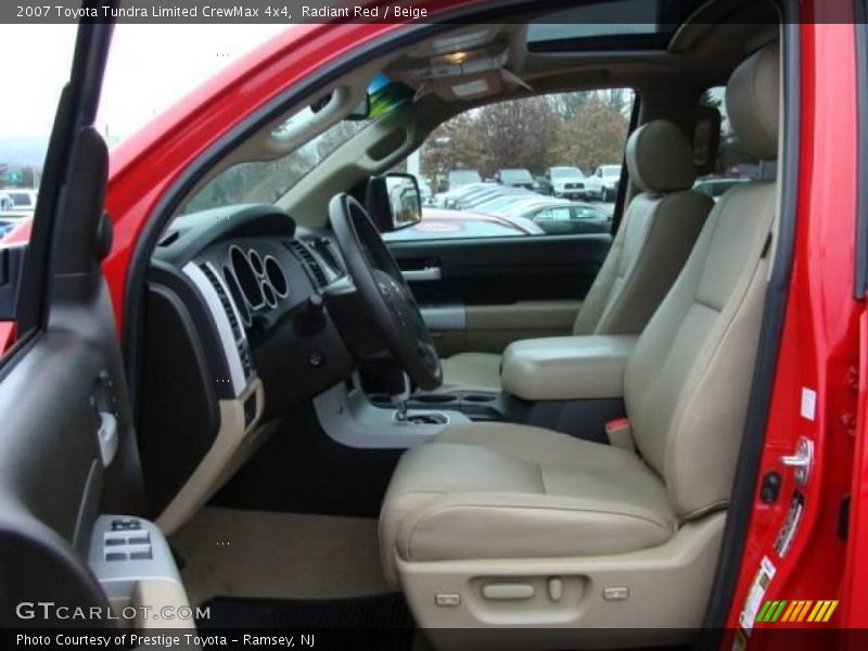 Radiant Red / Beige 2007 Toyota Tundra Limited CrewMax 4x4