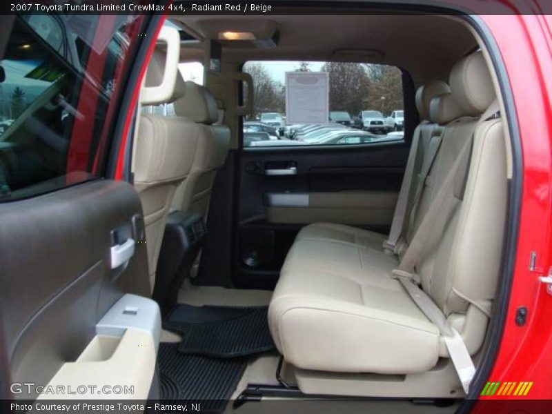 Radiant Red / Beige 2007 Toyota Tundra Limited CrewMax 4x4