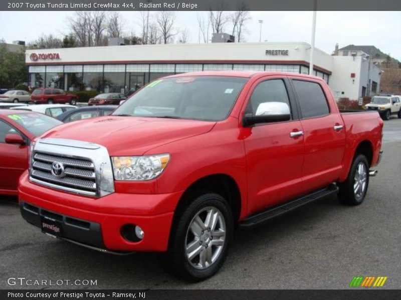 Radiant Red / Beige 2007 Toyota Tundra Limited CrewMax 4x4