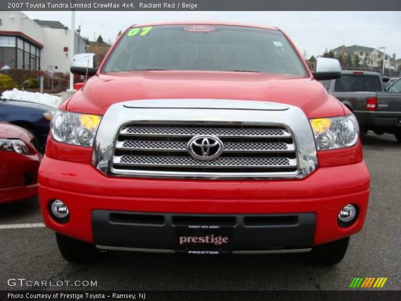 Radiant Red / Beige 2007 Toyota Tundra Limited CrewMax 4x4