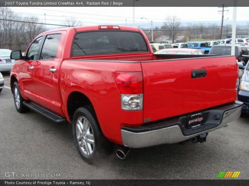 Radiant Red / Beige 2007 Toyota Tundra Limited CrewMax 4x4