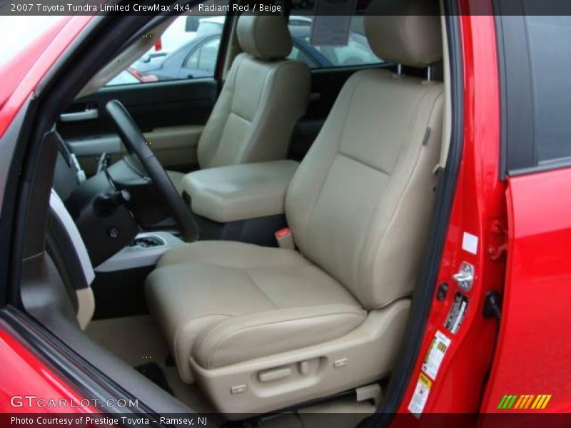 Radiant Red / Beige 2007 Toyota Tundra Limited CrewMax 4x4